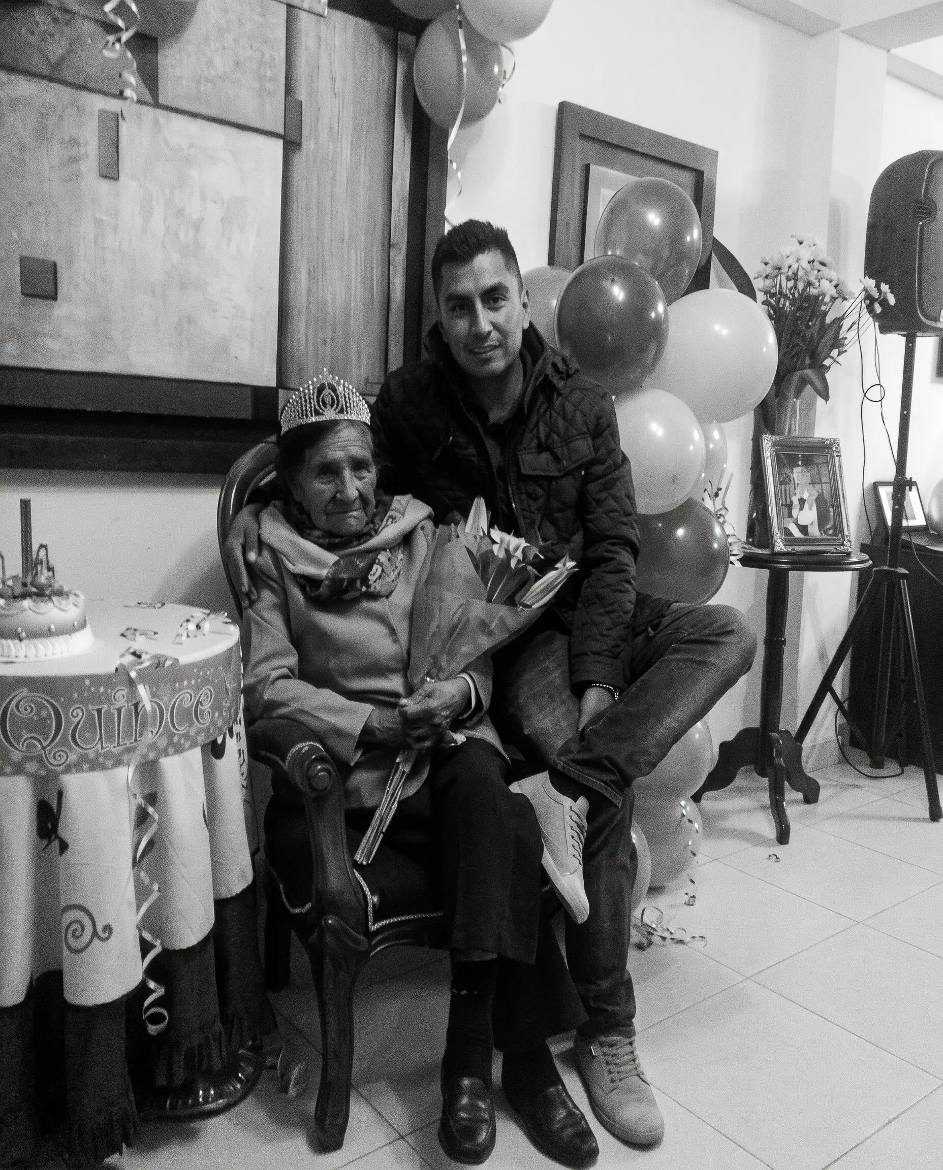 Víctor Armando en una celebración familiar